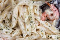 Instant Pot Creamy Shrimp Alfredo Pasta Recipe