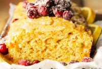 Cranberry Orange Carrot Cake Recipe with Zesty Glaze