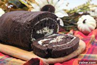 Chocolate Pumpkin Spice Roll Cake Recipe