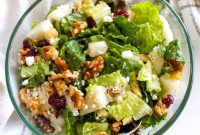 Pear and Goat Cheese Salad (Gluten-Free, Light Dinner)