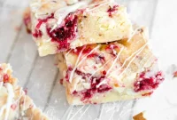 Raspberry Blondies with Oat Streusel — Chewy, Fruity Bars