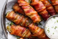Crispy Bacon-Wrapped Pickles: Savory Appetizer Recipe