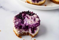 Wild Blueberry Swirl Mini Cheesecakes Recipe for Perfect Bites