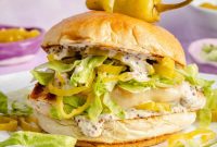 Grilled Chicken Sandwiches with Tangy Pepperoncini Sauce