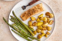 Sheet Pan Salmon with Asparagus and Roasted Potatoes