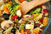 30-Minute Vegetarian Pasta Salad with Cherry Tomatoes and Basil