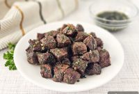 Crispy Air Fryer Garlic Steak Bites Recipe