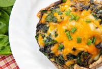 Cheesy Spinach and Egg-Stuffed Portobello Mushrooms