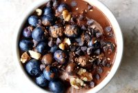 Coffee and Chocolate Blueberry Yogurt Bowl Recipe