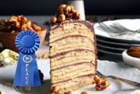 Banana Split Crepe Cake Recipe with Creamy Banana and Chocolate Layers