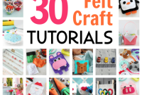 30 Felt Craft Ideas for Toys, Gifts and Home Decor