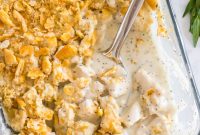 Creamy Poppy Seed Chicken Casserole with Ritz Topping