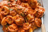 One-Pan Italian Chicken and Tortellini Skillet Meal