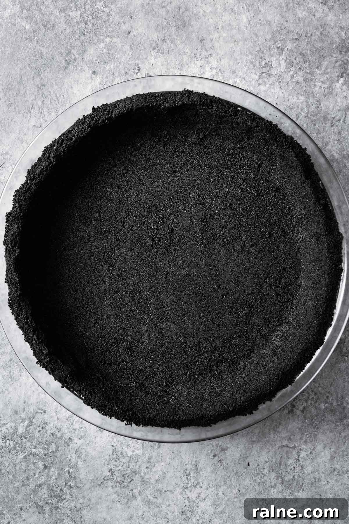 Chocolate Cookie Crust Recipe for Perfect Pie and Cheesecake 9 An unbaked crust made of ground wafer cookies and butter.