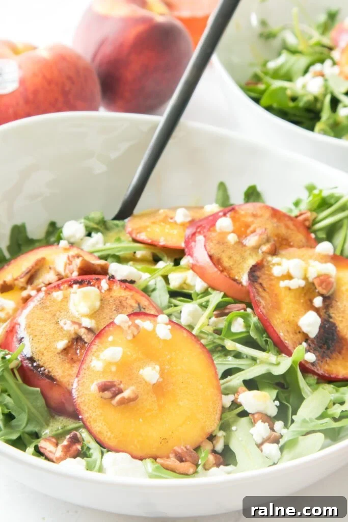 Grilled Peach Salad