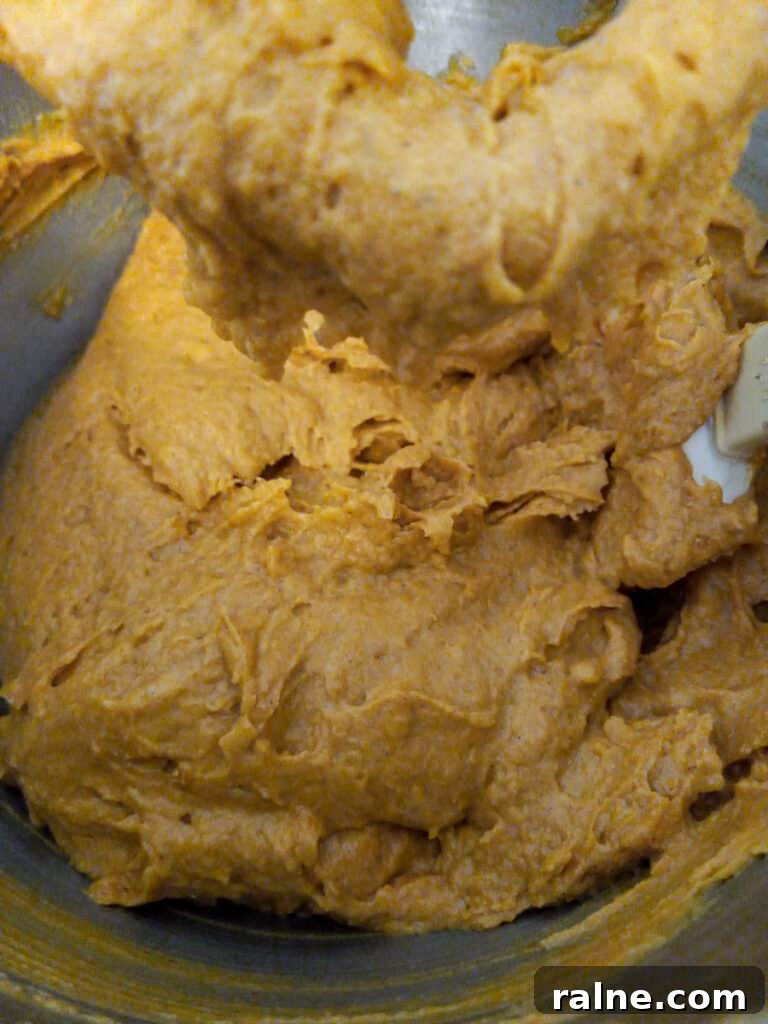 pumpkin cookie batter
