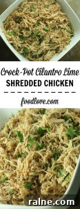 Crock-Pot Cilantro Lime Shredded Chicken