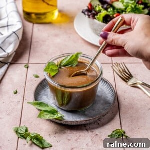 Fresh Basil Balsamic Vinaigrette