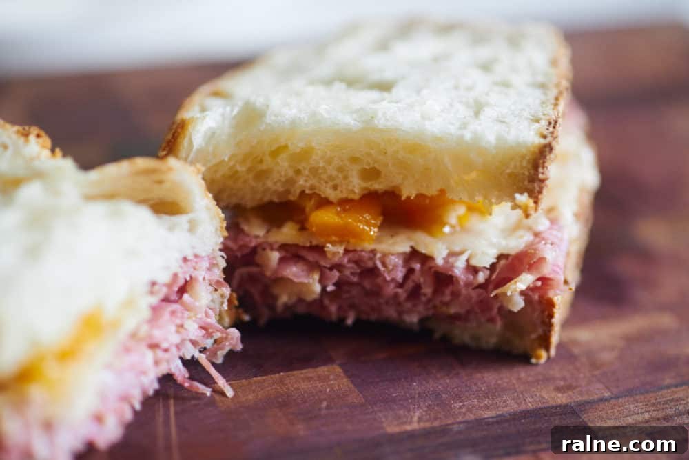 Salami Sandwich with Parmesan Crisps and Zesty Mostarda 6 alt=""