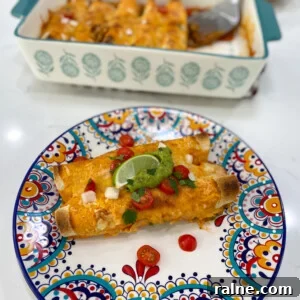 Beefy Rice Enchiladas
