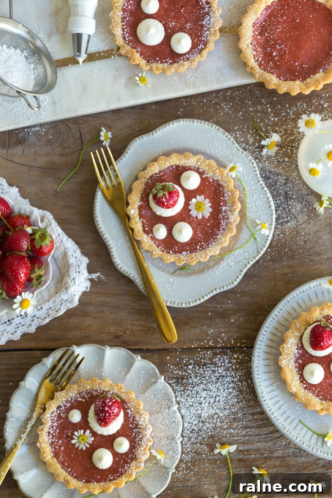 Strawberry Rhubarb Curd Tartlets Recipe for Tangy Spring Desserts 18 Strawberry Rhubarb Curd Tartlets from Baking The Goods