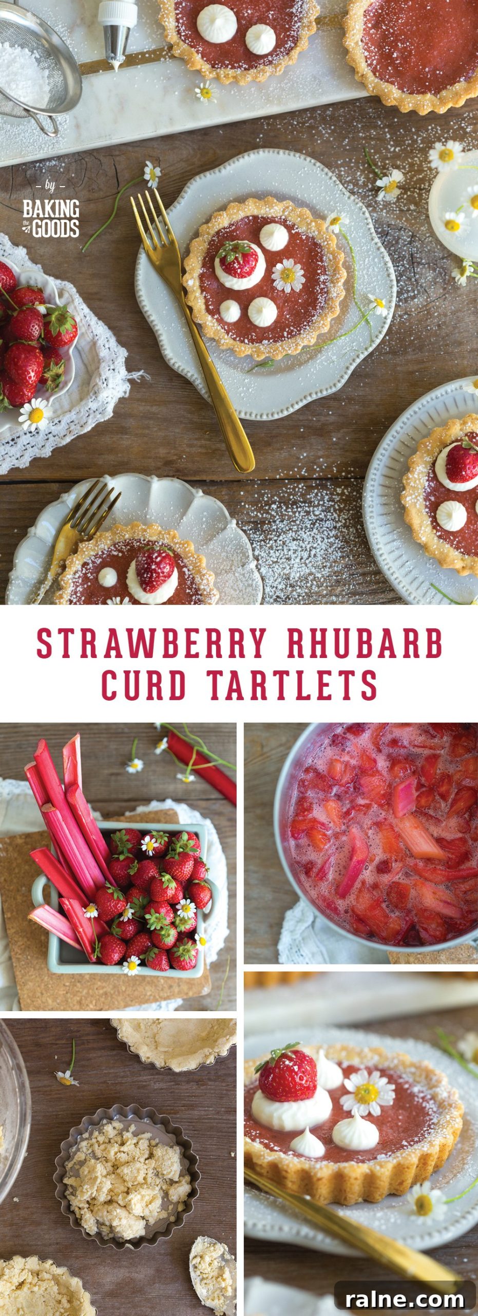 Strawberry Rhubarb Curd Tartlets Recipe for Tangy Spring Desserts 25 Strawberry Rhubarb Curd Tartlets by Baking The Goods