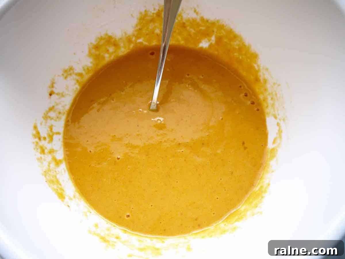 Pumpkin Paleo Waffles — Gluten- and Dairy-Free Recipe 4 Pumpkin waffles batter.