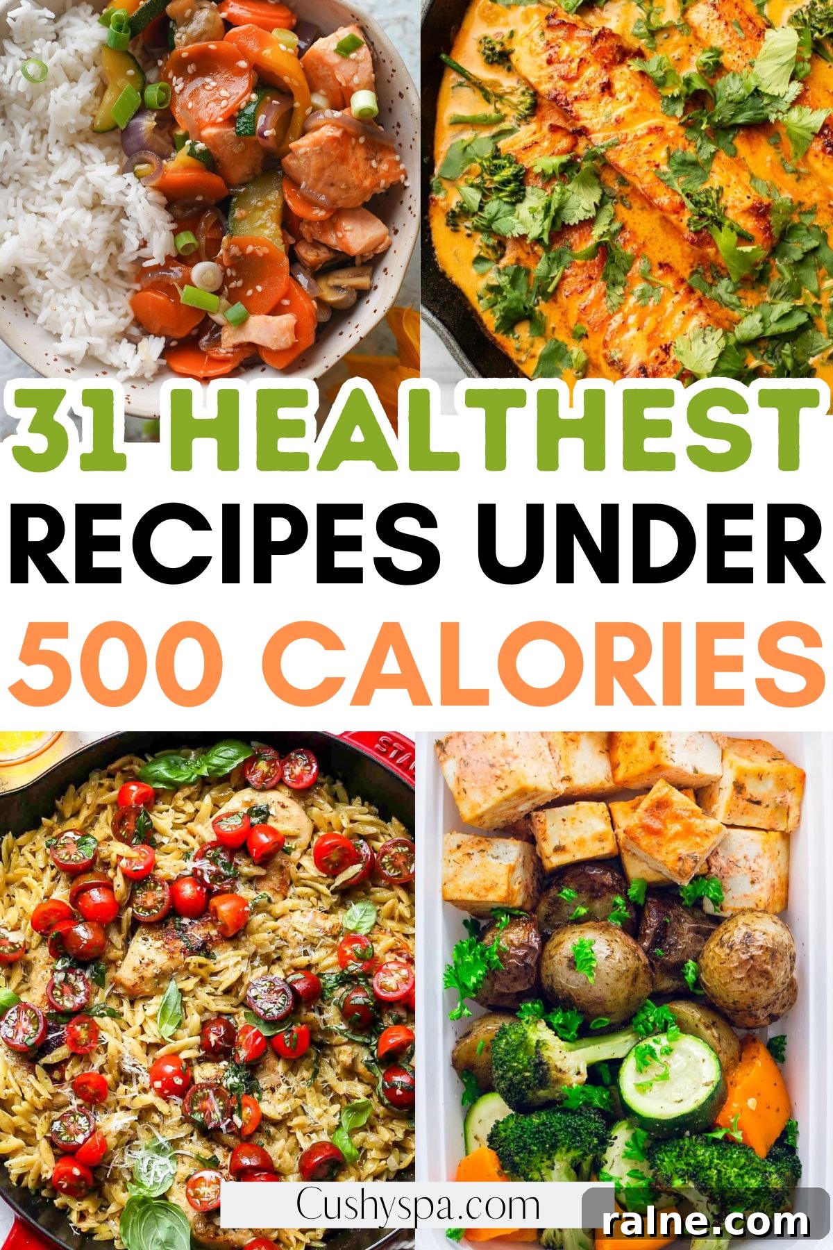  Healthy recipes under 500 calories