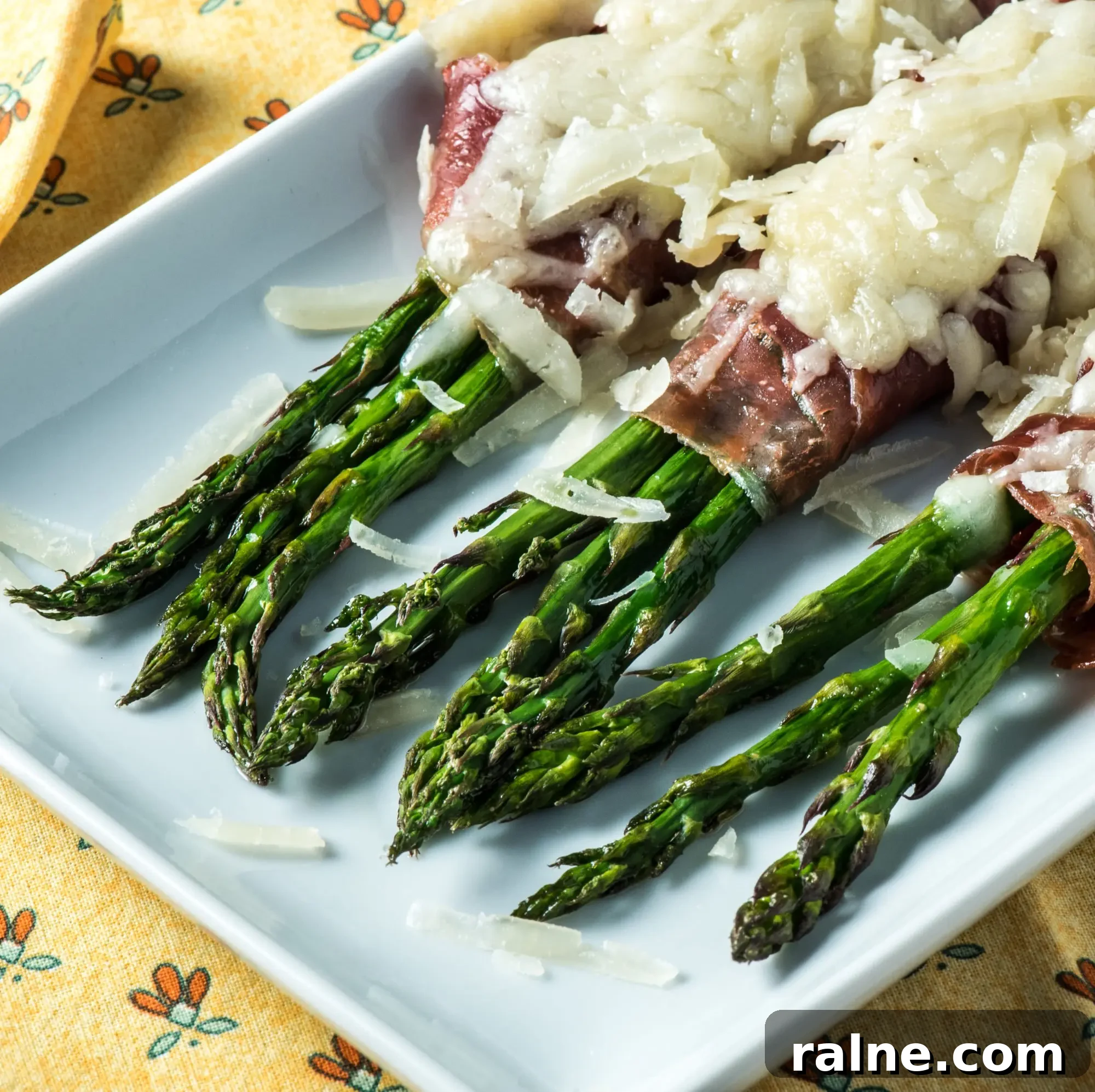 Asparagus, Ham & Manchego Tart Recipe: Savory Spring Brunch Idea 4 Plated tapas