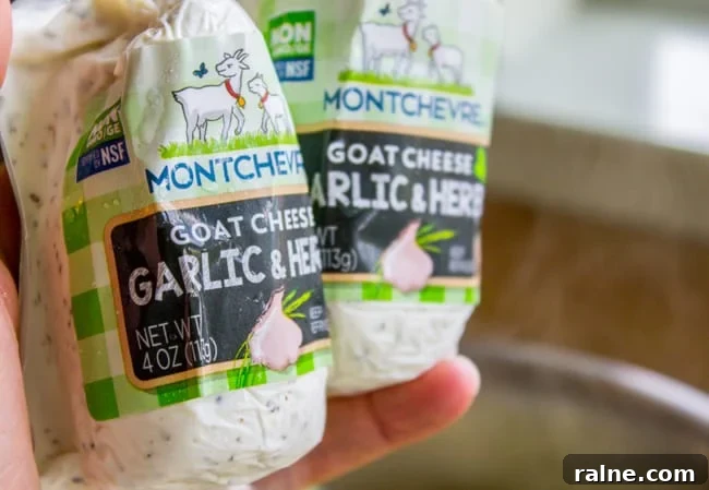 Ina Garten’s Make-Ahead Mashed Potatoes Recipe for Gatherings 7 garlic and herb goat cheese.