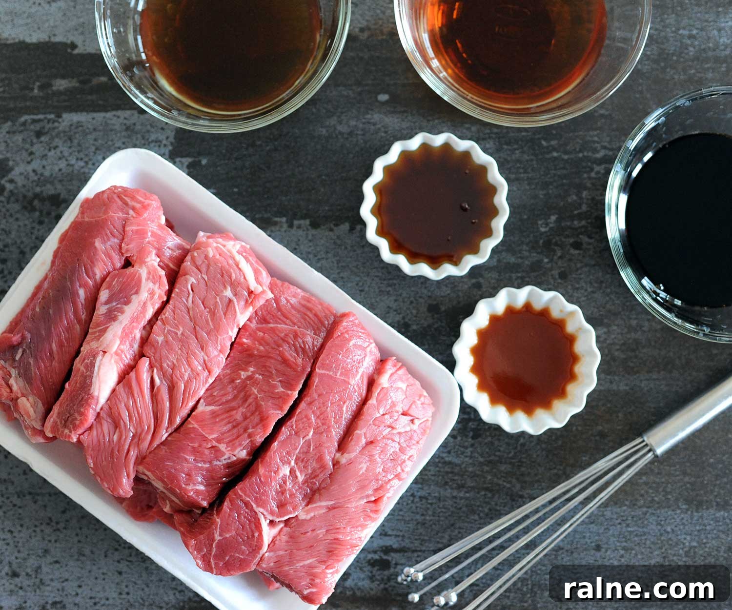 Beef Ribs Guide: Short Ribs, Back Ribs, Flanken & Cooking Tips 12 platter of raw boneless beef ribs and marinade