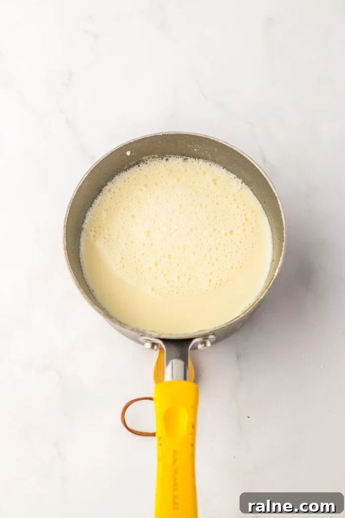 white gelatin in a pan