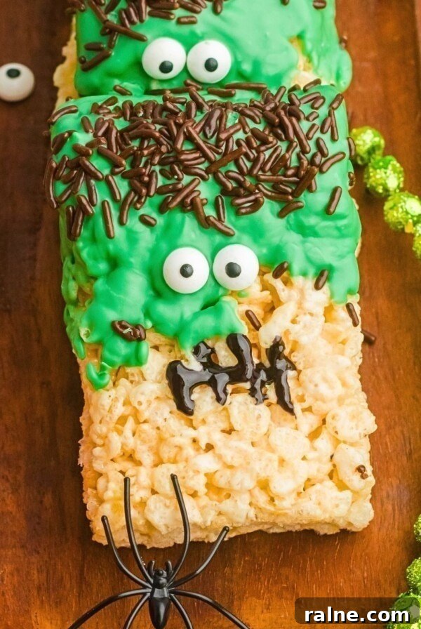 Cheesy Garlic Stuffed Mushrooms with Herb Breadcrumbs 12 Decorated Frankenstein rice krispies treats on a wooden board.