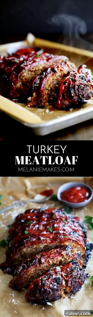 Juicy Turkey Meatloaf with Savory Herb Glaze 2 This Turkey Meatloaf takes just 10 minutes to prepare, yet will have you coming back for seconds (or thirds). This beef alternative meatloaf is anything but bland thanks to being seasoned with Parmesan cheese, oregano, basil and garlic. #turkey #meatloaf #comfortfood #ketchup #easyrecipe #easydinner #sundaysupper