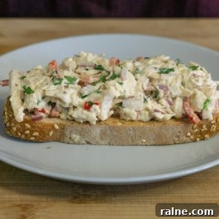 Creamy Chicken Salad Recipe Without Celery — Flavorful & Simple 6 Chicken salad without celery on crusty bread