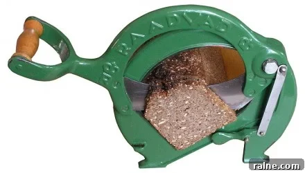 Traditional Danish rugbrod slicer