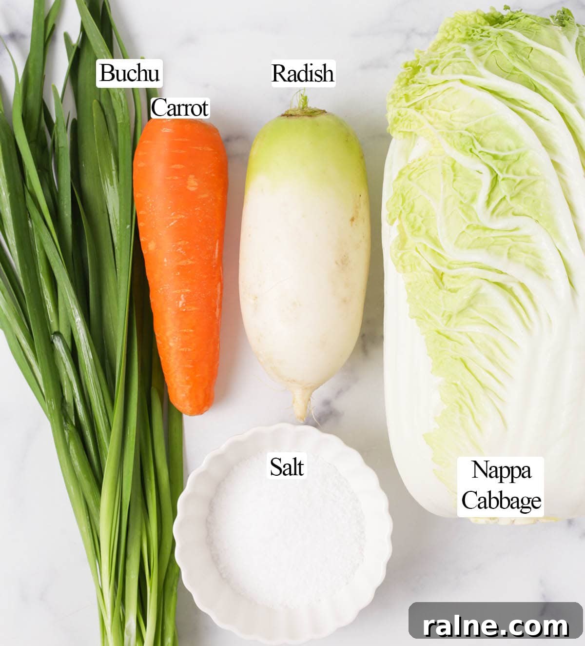 Napa Cabbage Kimchi Recipe: Authentic Homemade Kimchi Guide 6 Ingredients for kimchi.