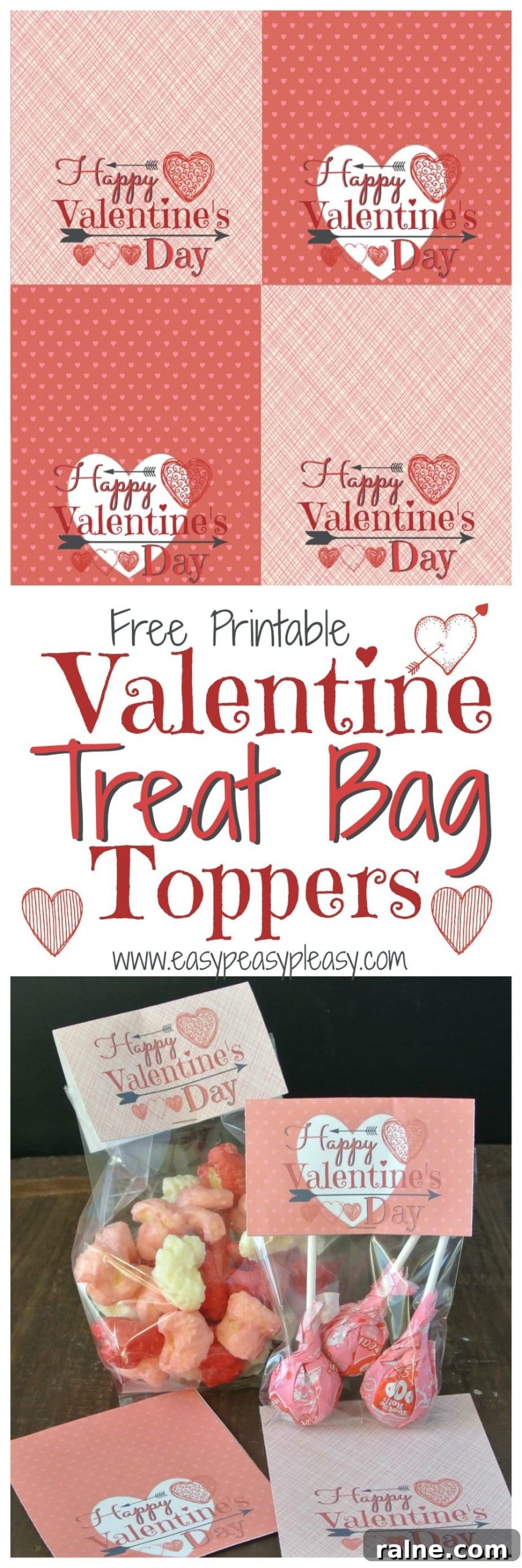 Printable Valentine Treat Bag Toppers – Free Downloads & Templates 3 Free Printable Valentine Treat Bag Toppers! Perfect for classrooms parties!