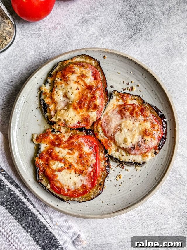 Crustless Eggplant Pizza