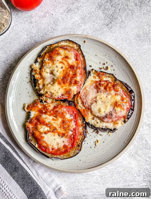 Crustless Eggplant Pizza