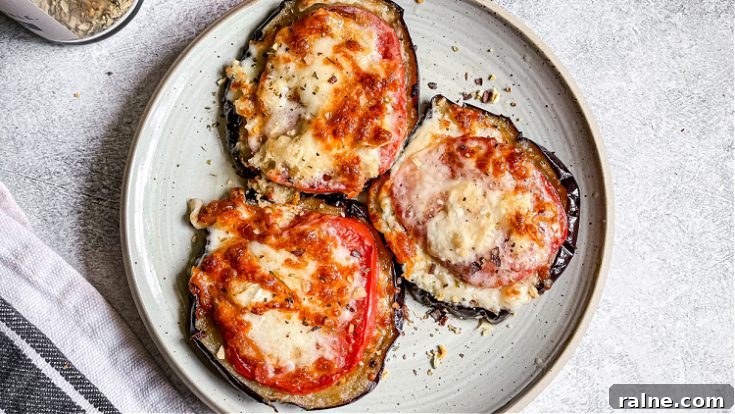 Crustless Eggplant Pizza