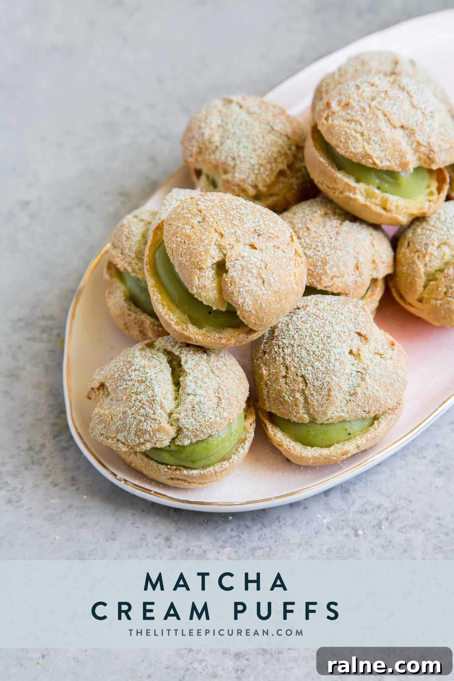 Matcha Cream Puffs Recipe: Light, Airy Japanese Choux Pastry 3 Matcha Cream Puffs