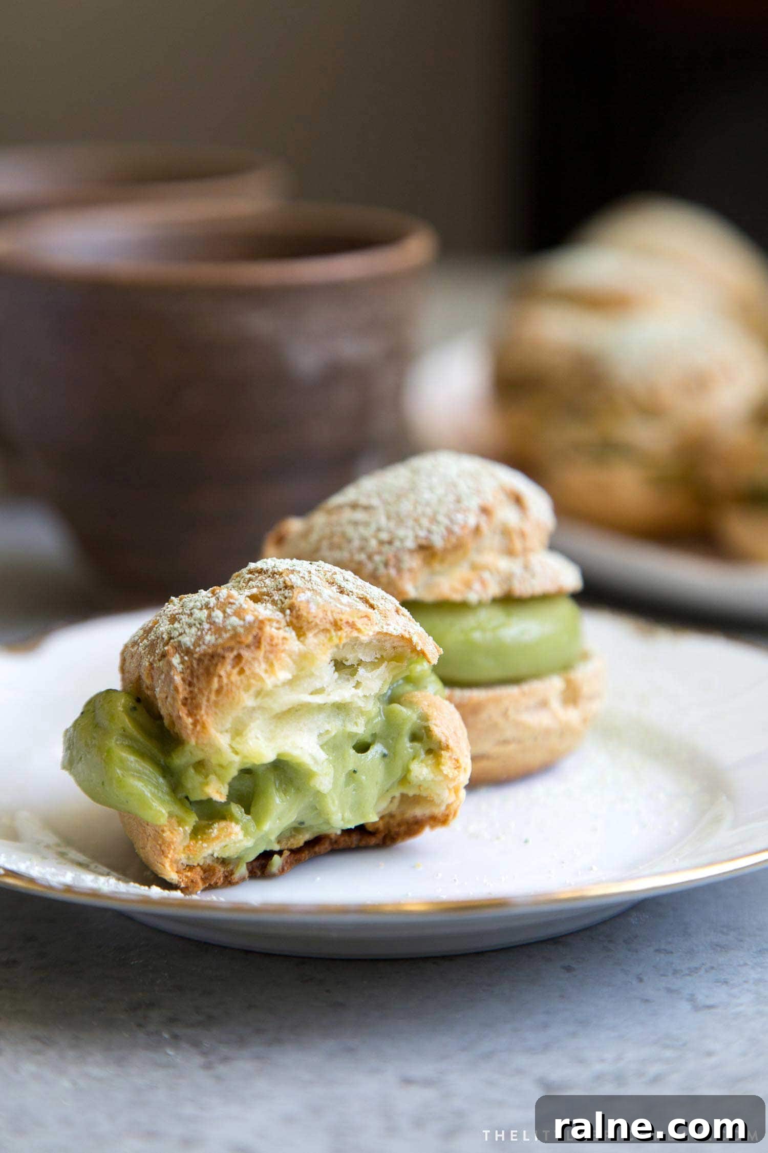 Matcha Cream Puffs Recipe: Light, Airy Japanese Choux Pastry 4 Matcha Cream Puffs