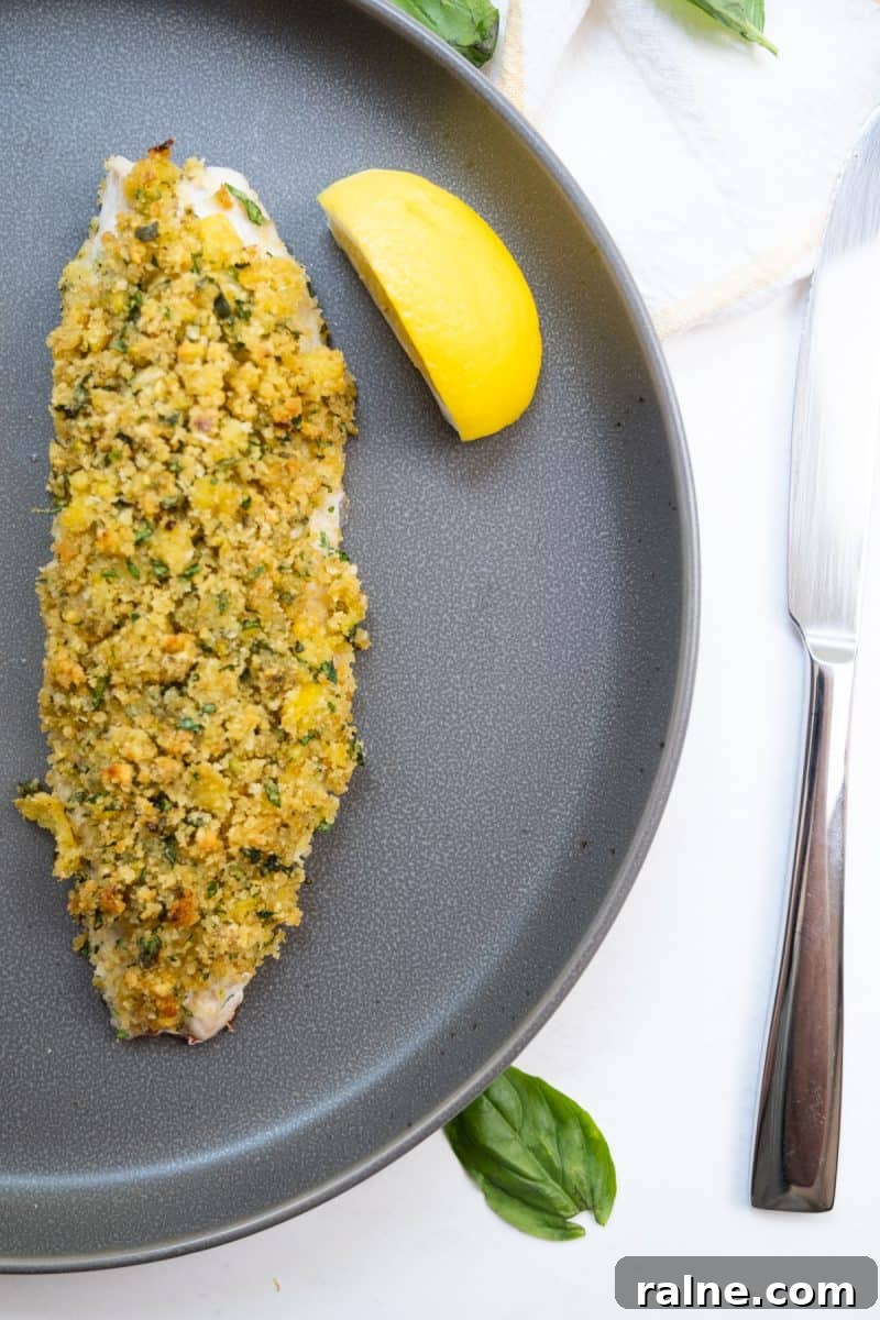 Crispy Lemon Pistachio Crusted Snapper with Herbed Butter 3 lemon pistachio crusted fish