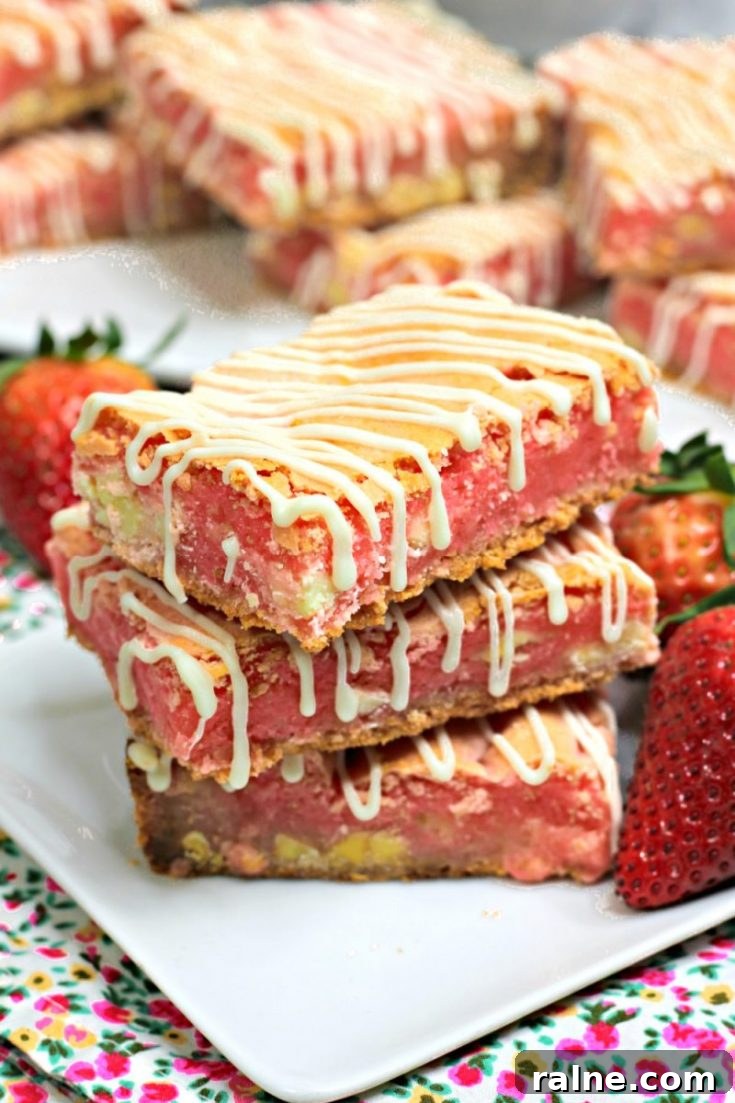 Strawberry Cookie Bars