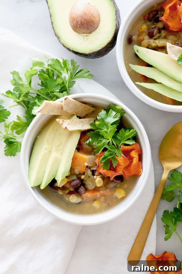 Delicious Sweet Potato Recipes for Every Meal 19 Sweet Potato Tortilla Soup | @sweetpotatosoul