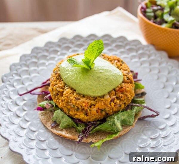 Delicious Sweet Potato Recipes for Every Meal 9 Sweet Potato Burgers with Green Tahini Sauce