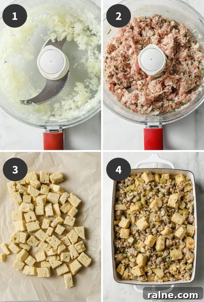 steps to make keto stuffing