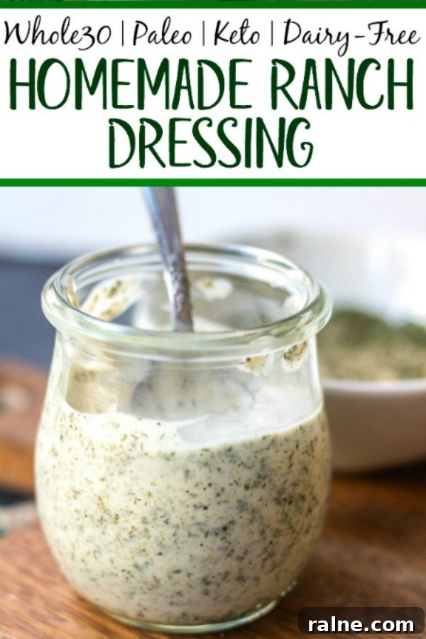 Whole30 homemade ranch dressing Whole30 homemade ranch dressing