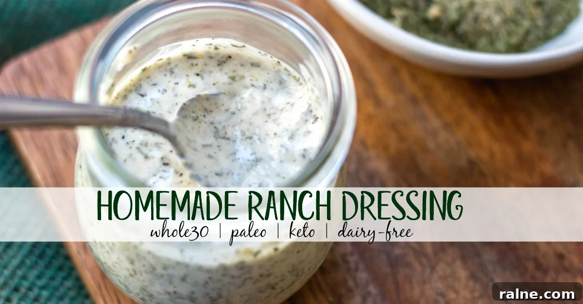 Whole30 homemade ranch dressing Whole30 homemade ranch dressing